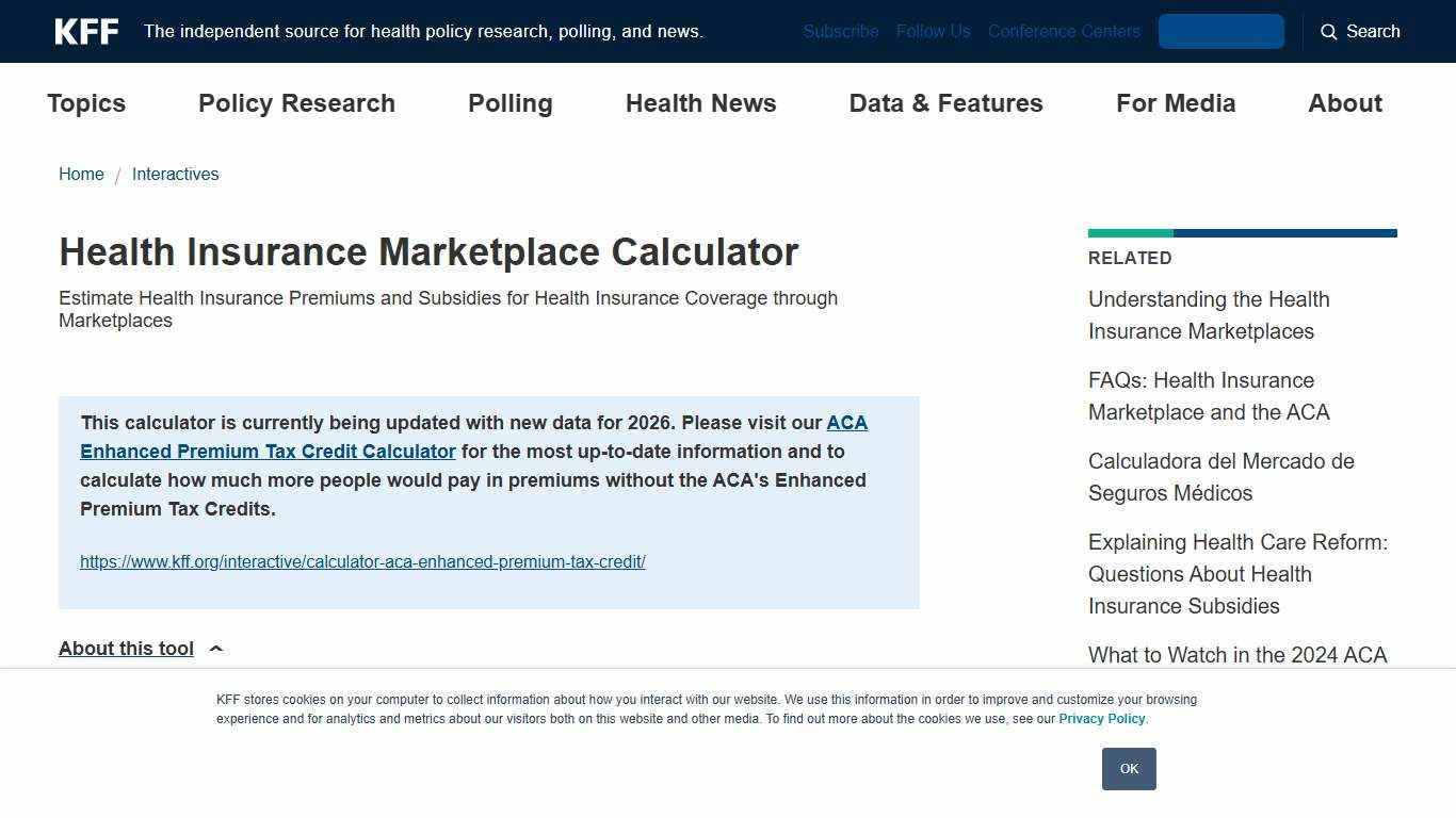 Health Insurance Marketplace Calculator | KFF